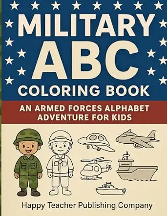 Military ABC Coloring Book book cover